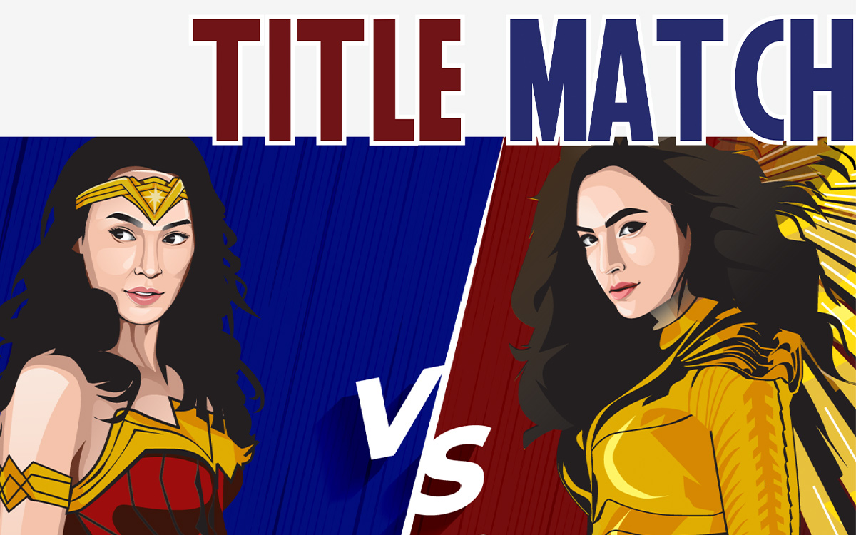 Title Match Wonder Woman vs. WW 1984