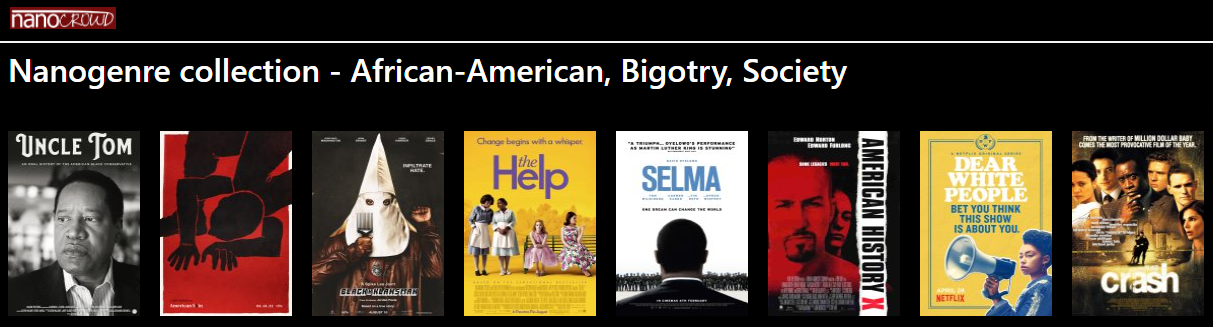 African-American, Bigotry, Society nanogenre collection