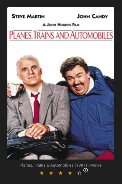 Planes, trains, and automobiles movie poster